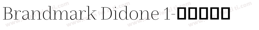 Brandmark Didone 1字体转换